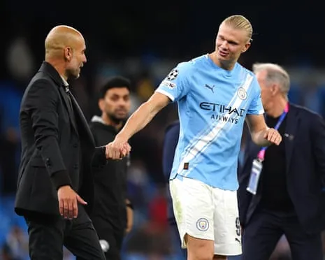 Erling Haaland Becomes Part of Exclusive UCL 50-Goal Club, Hailed by Guardiola as Ronaldo and Lionel Messi's Peer